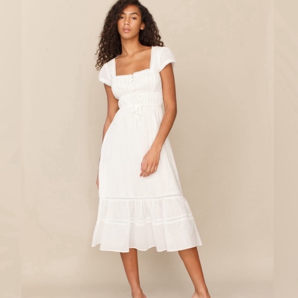 Reformation Limone White Dress